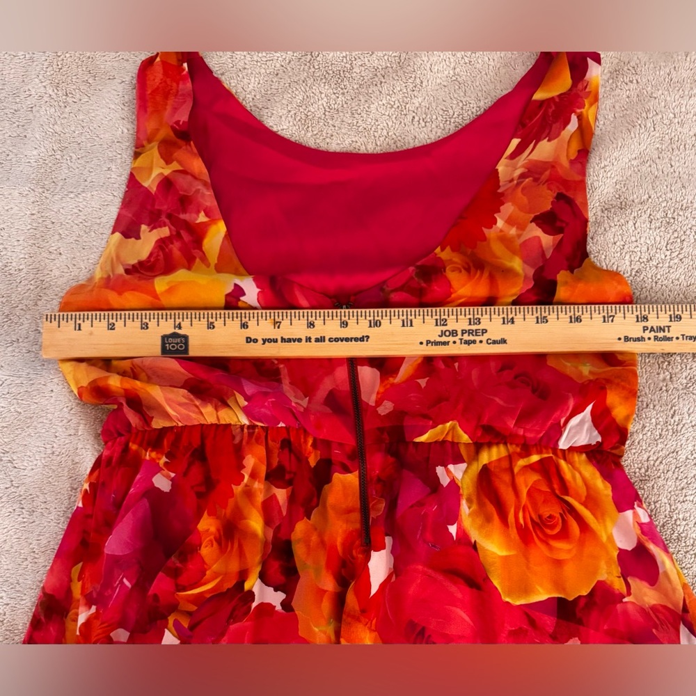 Alice + Olivia Silk Watercolor Pink Floral Sleeveless Spring/Summer Dress Small - Picture 11 of 16